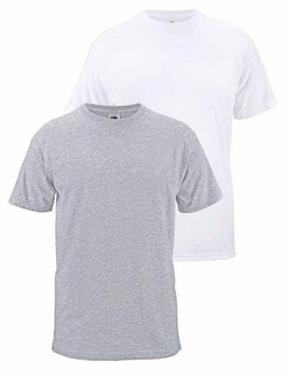 Fruit of the Loom T-Shirt (Packung, 2-tlg) aus reiner Baumwolle