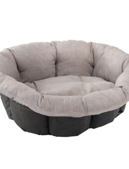 Überzug Sofà Tweed beige für Ferplast Korb Siesta Deluxe (ohne Korb) - Größe 6: L 73 x B 55 x H 27 cm