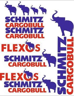 Schmitz Cargobull AUFKLEBER ANHÄNGER FLEXOS TIR MAN IVECO DAF Actros MAN Mercedes Set 34251 - Wuppertal