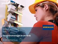 Qualitätsmanager:in (m/w/d) - Amt Wachsenburg