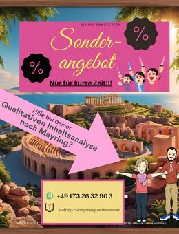 Sonderaktion!!! Qualitative Inhaltsanalyse MAXQDA (Bachelor, Master, Dissertation) - Pommersfelden