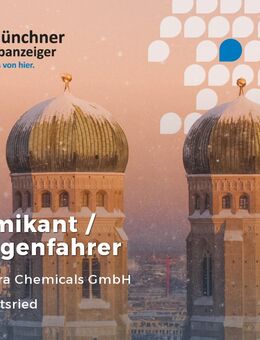Chemikant / Anlagenfahrer (m/w/d) - Geretsried