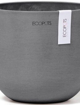 ECOPOTS Blumentopf Oslo Mini 16 Grau, für den Innenbereich
