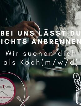 Teamgeist trifft Küchendampf – Koch gesucht! *ElbTalTeam* - Dresden