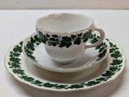 Kaffeegedeck 3-tlg. Porzellan Weinlaub Weinkranz Alt Schönwald - Mendig