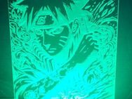 lasergravierte Acrylglasscheibe im Stil von Naruto auf LED-Leuchtsockel mit 7 Farben - Osterode (Harz)