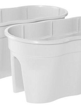 KHW Balkonkasten Flowerclip XXL (Set, 2 St), BxTxH: 57,5x27,7x27 cm