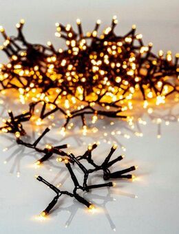 EGLO LED-Lichterkette GOLDEN WARM WHITE - Weihnachtsdeko - Beleuchtung - Winterdeko, 1200-flammig, Lichterkette XXL, Außenbeleuchtung, extra-warmweiß, mit Kabel, 24m