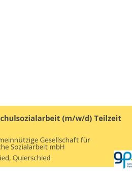 Fachkraft Schulsozialarbeit (m/w/d) Teilzeit - Quierschied