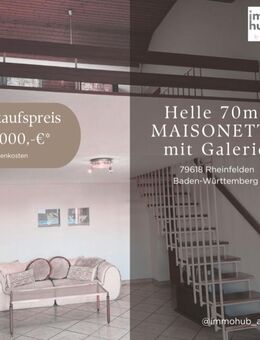 Helle Maisonette-Wohnung mit Galerie in Rheinfelden zu verkaufen - Rheinfelden (Baden)
