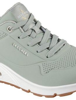Skechers UNO GOLDEN AIR Sneaker Freizeitschuh, Halbschuh, Schnürschuh mit Metallic-Einsatz