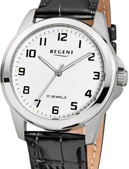 Regent Mechanische Uhr F1570 - 19704419, Armbanduhr, Herrenuhr, Damenuhr, Handaufzug, Lederarmband