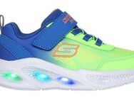 Skechers SKECHERS METEOR-LIGHTS Lauflernschuh, Blink,-Klettschuh zum Schlüpfen, Neon, Größenschablone zum Download