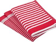 ROSS Geschirrtuch Exclusiv, (Set, 3-tlg), 1x Küchen-Frottiertuch 50x50 cm Streifen u. 2x Geschirrtücher 50x70 cm