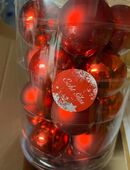 Weihnachtsbaumschmuck Rot / Gold, Glaskugeln und Sterne in 58849