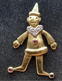 Kettenanhänger Clown / Harlekin 333er Gold - Essen