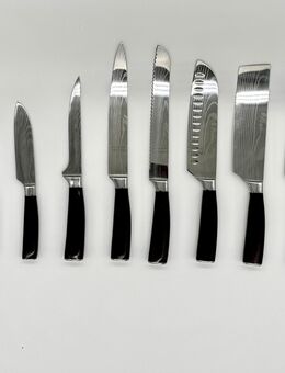 8er Messerset Santokumesser Kochmesser Brotmesser Hackmesser Tranchiermesser Ausbeinmesser Officemesser Spickmesser - Rosenheim