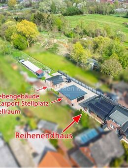 Top gepflegtes Reihenendhaus mit gr. Grundstück, PV Anlage, Carport und Nebengeb. in ruhiger Wohnlage - Weener