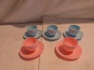 5 Eierbecher von Sonja Plastic / Kunststoff / rosa / blau / DDR / Ostalgie - Zeuthen