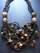 Wunderschöne Statementkette Perlen & Kugeln in 80469