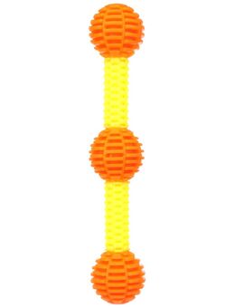 Flamingo Hundespielzeug Lipa Stock mit Bällen - Größe L: Ø 6,5 x L 33,5 cm