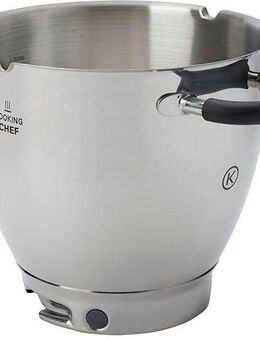 KENWOOD Küchenmaschinenschüssel Cooking Chef Induktions-Rührschüssel KAT911SS, Edelstahl, passend für Kenwood KCC9000 Serie, Kenwood Cooking Chef Gourmet