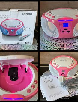 Radio | CD | MP3 | USB | Mikrofon | Lichteffekte | Karaoke| Pink - Dresden