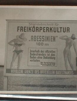 RAR, alte AK Sylt Abessinien, ca. 1950er/60er, FKK Strand - Flensburg