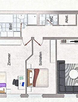 Provisionsfrei 4,5 Zimmer Wohnung ob als Kapitalanlage ca. 3,46% Rendite oder Eigenbedarf - Krauchenwies