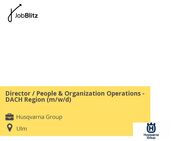 Director / People & Organization Operations - DACH Region (m/w/d) - Ulm