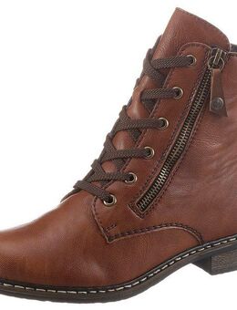 Rieker Stiefelette Schnürstiefelette, Schnürboots mit Reißverschluss an der Außenseite