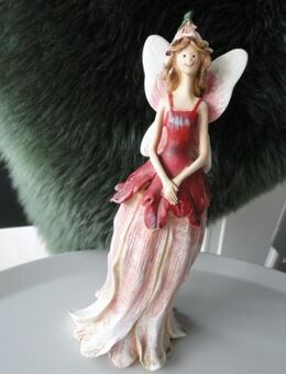 ELFE (Dekofigur) mit Blütendekor rosa/weiß, 23 cm - Köln