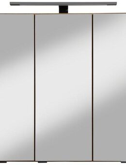 welltime Spiegelschrank Trento, verschiedene Ausführungen und Farben Breite 60 cm, mit 3D-Effekt, Spiegeltüren, Inklusive LED-Beleuchtung