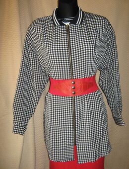 NEU * Stylisch * Original VINTAGE * Rockabilly * Vichy- Karo * Allround * DESIGNER * Jacke * Gr. 40- 42, 44- 46/ M- L * schwarz * weiß * black and withe * - Riedlingen