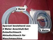 Biete an Sparset bestehend aus 2 Meter Anschluß-Set Zulaufschlauch und Ablaufschlauch Waschmaschine - Essen