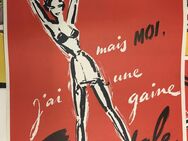 Original 1950 Reklame Plakat Scandale Korsage Nylonstrumpf Pin Up - Köln