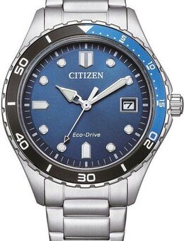 Citizen Solaruhr AW1821-89L, Armbanduhr, Herrenuhr, Damenuhr, Edelstahlarmband, bis 10 bar wasserd.