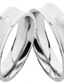 Edelstahlringe E099 mit forever Love - Aholming