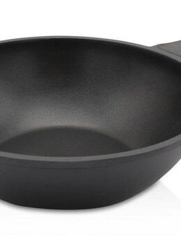 Krüger Wok Aluguss Wokpfanne LEIPZIG, 30 cm, Aluminiumguss (1-tlg), hochwertige Antihaft-Versiegelung