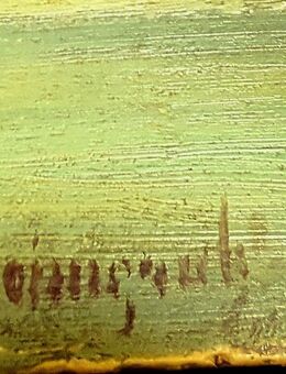 Gerahmtes und signiertes Ölgemälde auf Holz bez. "Hintersee" - Berlin Steglitz-Zehlendorf