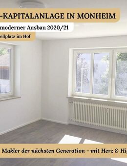 2-Zimmer-Kapitalanlage in Monheim - vermietet, moderner Ausbau 2020/21, Stellplatz im Hof - Monheim