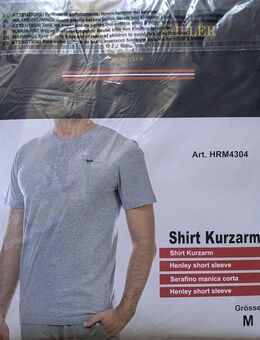 T-Shirt Henley-Shirt Gr. M mit Knöpfen Kurzarmshirt Harvey Miller NEU - München Schwabing-Freimann