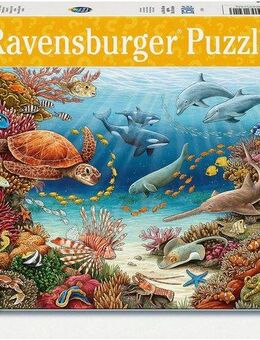 Ravensburger Puzzle Wieso? Weshalb? Warum? Meerestiere am Korallenriff, 150 Puzzleteile, Made in Germany