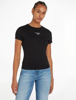 Tommy Jeans Curve T-Shirt TJW SLIM ESSENTIAL LOGO 1 SS EXT Große Größen