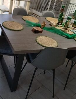 Esszimmertisch Esche Grau 2m x 1m - Übach-Palenberg