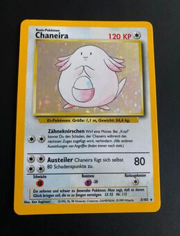 Chaneira 3/102 Base Set deutsch Pokemon Karten - Wolfenbüttel Zentrum