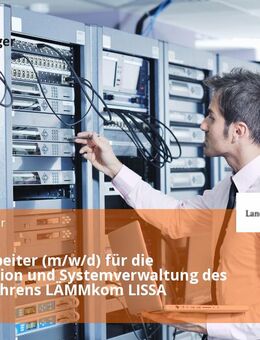 Sachbearbeiter (m/w/d) für die Koordination und Systemverwaltung des Fachverfahrens LÄMMkom LISSA - Hannover Mitte