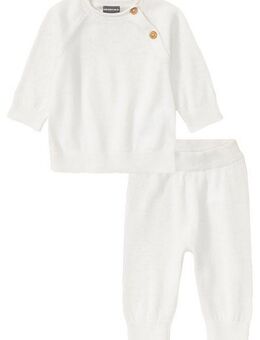 KIDSWORLD Neugeborenen-Geschenkset, 2tlg. Baby-Strickset - NEUE KOLLEKTION (Set, 2-tlg), Baby-Strickset aus Bio-Baumwolle