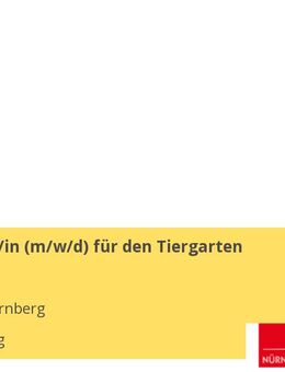Tierpfleger/in (w/m/d) für den Tiergarten Nürnberg - Nürnberg