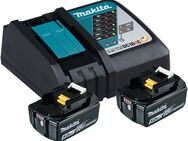 Makita »Power Source-Kit BL1850B« Akku Starter-Set (2 St), 18 V, 5 Ah, inkl. Schnellladegerät